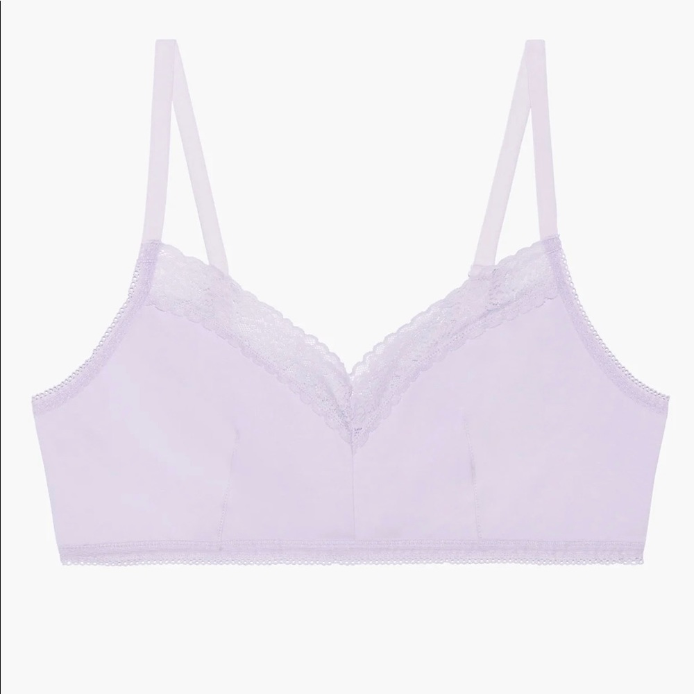 Savage X Fenty Cotton Essentials Bralette - Purple Fairy Dust - 1X